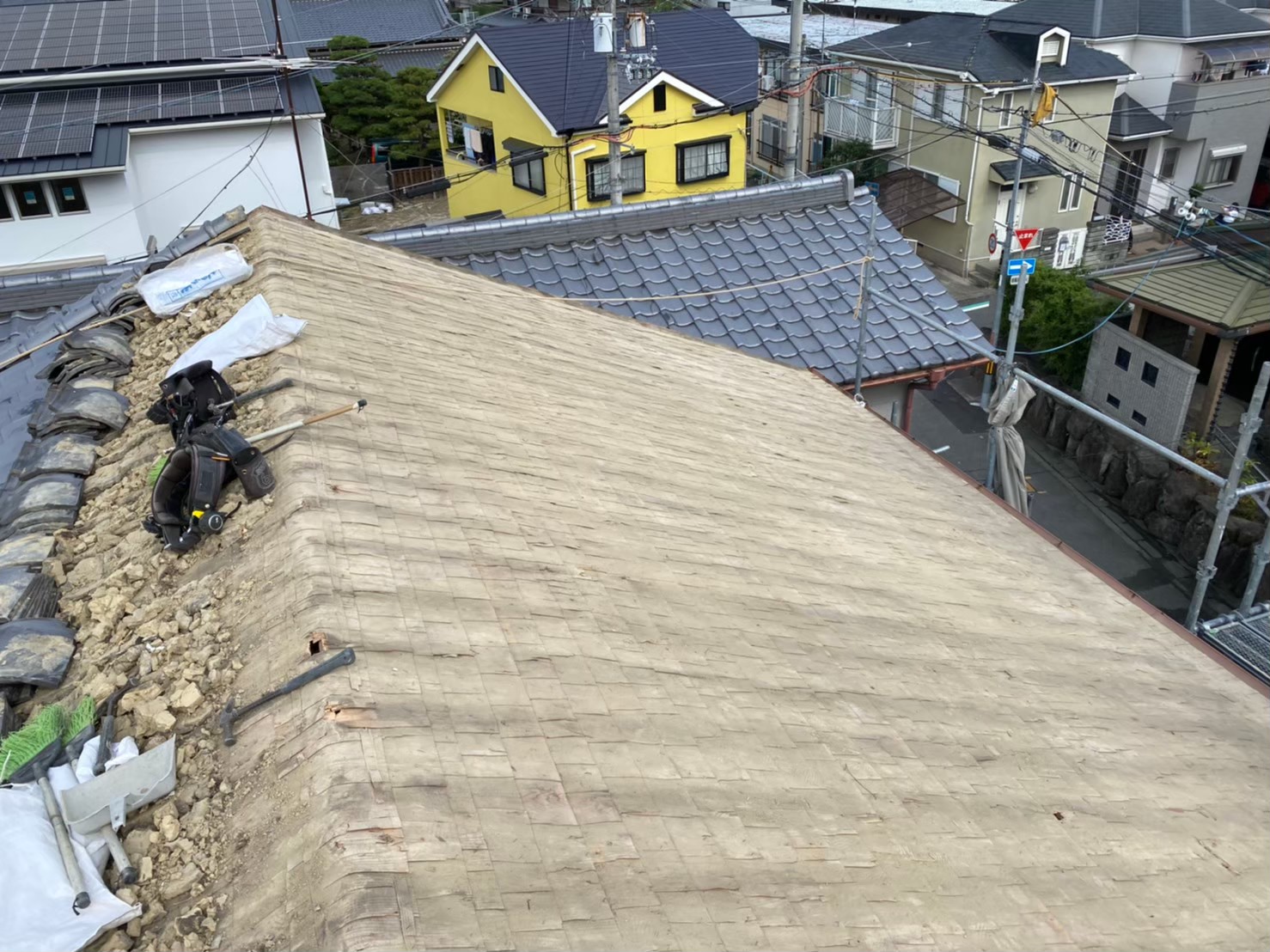 和瓦ガルテクトへ葺き替え